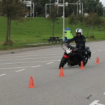 Voorbeeld van langzame slalom